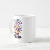 Level 47 Neon-Arcade Kaffeetasse (Vorderseite Links)
