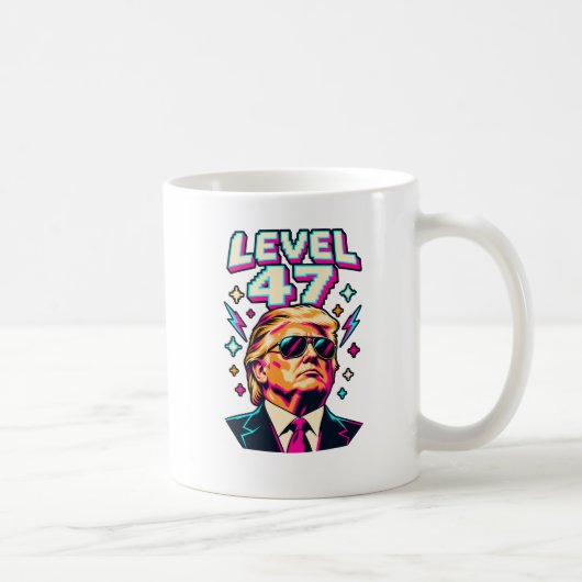 Level 47 Neon-Arcade Kaffeetasse (Rechts)