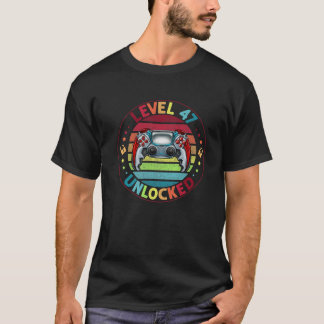Level 47 Unlocked Awesome Since 1974 47Th Birthday T-Shirt