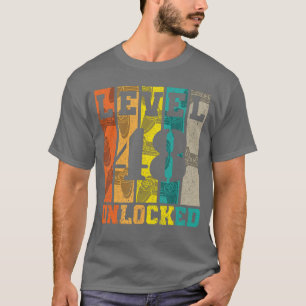 Level 48 freigeschaltet 48. Geburtstag Gaming Game T-Shirt