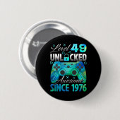Level 49 freigeschaltet Awesome seit 1976 49. Gebu Button (Vorne & Hinten)