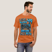 Level 49 Unlocked Awesome Since 1974 49th Birthday T-Shirt (Vorne ganz)