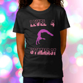 Level 4 Gymnastik Rosa und Lila Sparkass T - Shirt