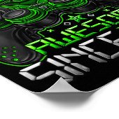 Level 4 Unlocked 4 Year Old Boys 4th Birthday Boy Poster (Ecke)