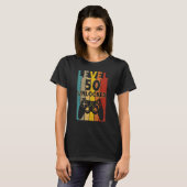 Level 50 Unlock Shirt Funny Video Gamer 50. Bir (Vorne ganz)