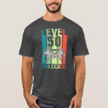 Level 50 Unlocked Video Gamer 50th Birthday Gifts T-Shirt<br><div class="desc">Level 50 Unlocked Video Gamer 50th Birthday Gifts Gift. Perfect gift for your dad,  mom,  papa,  men,  women,  friend and family members on Thanksgiving Day,  Christmas Day,  Mothers Day,  Fathers Day,  4th of July,  1776 Independent day,  Veterans Day,  Halloween Day,  Patrick's Day</div>