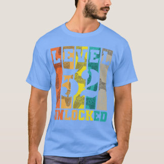 Level 52 freigeschaltet 52. Geburtstag Gaming Game T-Shirt