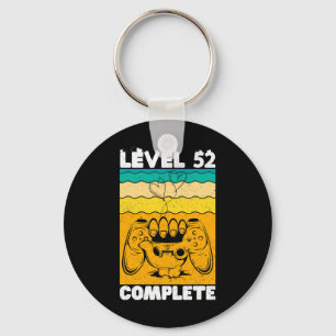 Level 52 Kompletter Gamer - Vintage 52. Hochzeitsj Schlüsselanhänger