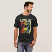Level 57 Unlocked 57Th Birthday Gamer Awesome Sinc T-Shirt (Vorne ganz)