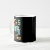 Level 5 freigeschaltet 5. Geburtstag Geschenke für Kaffeetasse (Vorderseite Links)