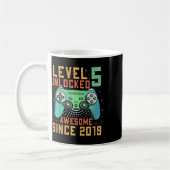 Level 5 freigeschaltet 5. Geburtstag Geschenke für Kaffeetasse (Links)