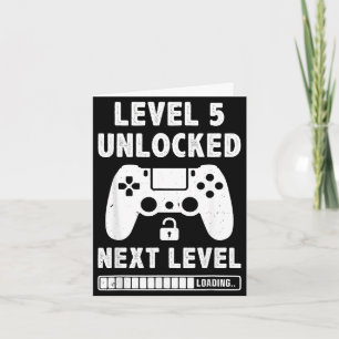Level 5 freigeschaltet 5. Geburtstags-Videospiel R Karte