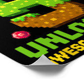 Level 5 freigeschaltet Großartig seit dem Pixel-Ge Poster (Ecke)