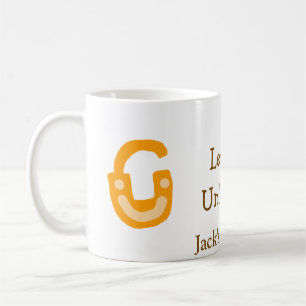 Level 5 freigeschaltet Schloss orange braun Alles Kaffeetasse