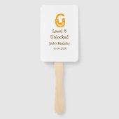 Level 5 unlocked lock orange brown happy birthday fächer (Rückseite)