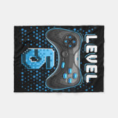 Level 5 Video Game Controller 5th Birthday Gamer G Fleecedecke (Vorderseite (Horizontal))