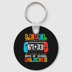 Level 67 33 Frohe 100 Tage Schule Vollendet Lustig Schlüsselanhänger
