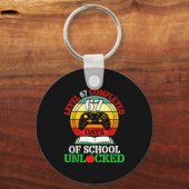 Level 67 Completed Days Of School Unlocked Gamer S Schlüsselanhänger (Vorderseite)