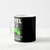 Level 67 Days Of School Unlocked Funny Gamer Kids Kaffeetasse (Vorderseite Links)