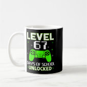 Level 67 Days Of School Unlocked Funny Gamer Kids Kaffeetasse (Links)