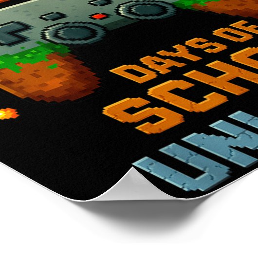 Level 67 Days Of School Unlocked Funny Six Seven G Poster (Ecke)