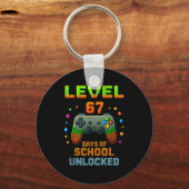 Level 67 Days Of School Unlocked Funny Six Seven G Schlüsselanhänger (Vorderseite)