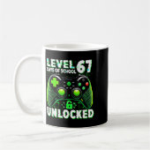 Level 67 Days Of School Unlocked Gamer Video Funny Kaffeetasse (Links)