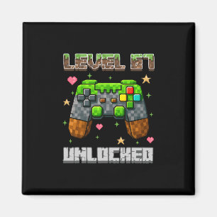 Level 67 freigeschaltete Gaming-Schule-Meme Sechs  Magnet