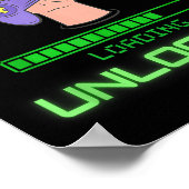 Level 67 Unlocked Gaming 6-7 School Meme Six Seven Poster (Ecke)