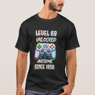 Level 69 freigeschaltet awesome seit 1956 Videospi T-Shirt