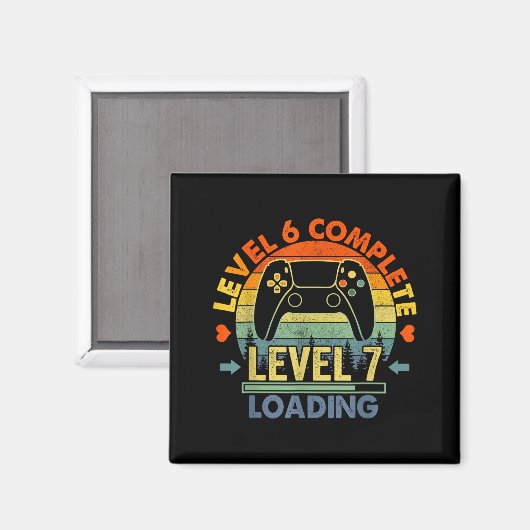 Level 6 Complete 6 Anniversary Gift 6th Wedding An Magnet (Vorderseite/Rückseite)