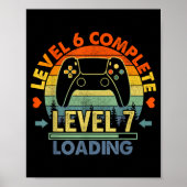 Level 6 Complete 6 Anniversary Gift 6th Wedding An Poster (Vorne)