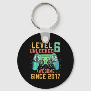 Level 6 freigeschaltet 6. Geburtstag Geschenke für Schlüsselanhänger