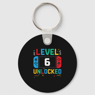 Level 6 freigeschaltet Geburtstagsvideo Gamer 6. G Schlüsselanhänger