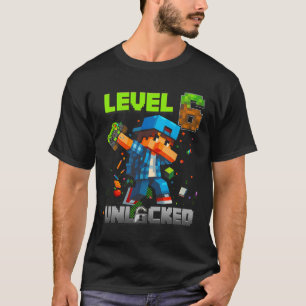 Level 6 Freigeschaltet Lustiger Geburtstagsjunge P T-Shirt