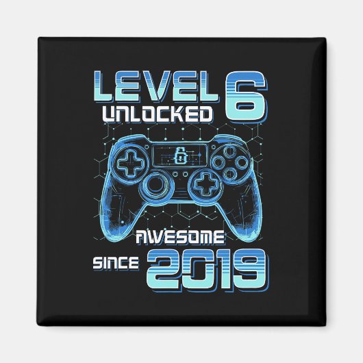 Level 6 freigeschaltet Videospiel-Party 6. Geburts Magnet (Vorne)