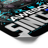 Level 6 Unlocked Awesome Since 2020 6th Birthday G Poster (Ecke)