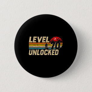 Level 70 freigeschaltet Vintage 70 Jahre alte Wand Button