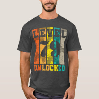 Level 79 freigeschaltet 79. Geburtstag Gaming Game T-Shirt