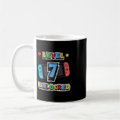 Level 7 freigeschaltet 7. Geburtstag Kinder Videos Kaffeetasse (Links)