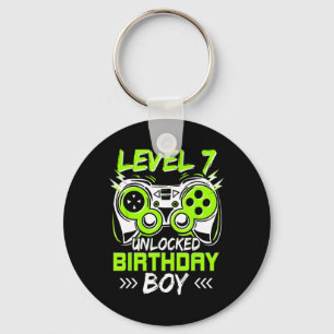 Level 7 freigeschaltet Kinder 7. Geburtstag Vintag Schlüsselanhänger
