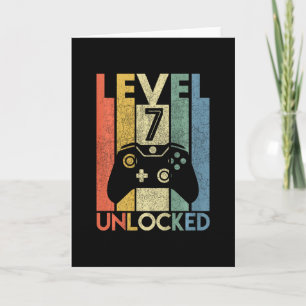 Level 7 freigeschaltet Lustiges Videospieler 7. Ge Karte
