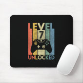 Level 7 freigeschaltet Lustiges Videospieler 7. Ge Mousepad (Mit Mouse)