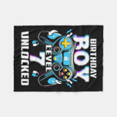 Level 7 freigeschaltet Videospiel 7. Geburtstag Ga Fleecedecke (Vorderseite (Horizontal))