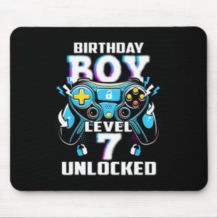 Level 7 freigeschaltet Videospiel 7. Geburtstag Ga Mousepad