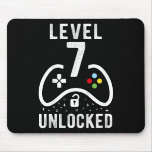 Level 7 freigeschaltet Videospiel 7. Geburtstagsge Mousepad