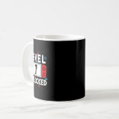 Level 7 freigeschalteter Gamer 7. Geburtstag Video Kaffeetasse (Vorderseite Links)