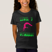 Level 7 Gymnastik Nebel Rosa und Grün T - Shirt (Vorderseite)