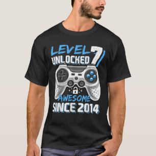 Level 7 Unlock Phantastisch 2014 Videospiel 7. Geb T-Shirt