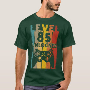 Level 85 Freigeschaltet Lustiges Videospieler 85. T-Shirt